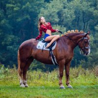 A girl, a horse and rain... :: Vladimir Vagner