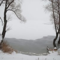Берег реки в тумане :: Валерий Плотников