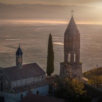 Sunrise Over St. George basilica In Sighnaghi :: Fuseboy 