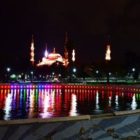 Вечерний вид на мечеть Султан Ахмед (Голубая Мечеть) :: Марина 