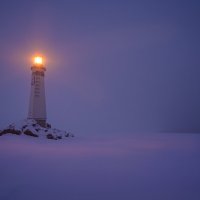 мороз, даже маяк в шарфике :: Александр Иванов