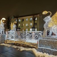 Новогодние инсталляции у комплекса  "Три вокзала. Депо" в Москве :: Ольга Довженко