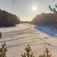 Река Раздольная подо льдом . :: Мила Бовкун