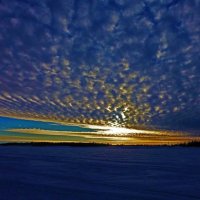 Январь..Закат над Юганской Обью! :: Владимир 
