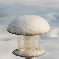 Садовый фонарь в снегу :: Диана С