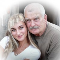Дед с внучкой. :: Jelena Volkova