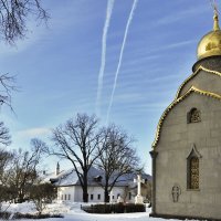 Небо над Новодевичьем. Начало весны. :: Дмитрий Воронин