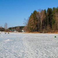 На Стабненском озере (репортаж из поездок по области). :: Милешкин Владимир Алексеевич 