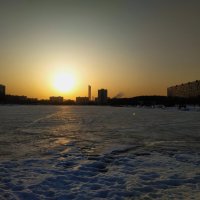 Закат на пруду :: Андрей Лукьянов