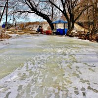 Природный каток на родниковой речке Калмычок. :: Восковых Анна Васильевна 