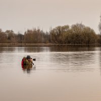 Во время съёмки Церкови Покрова на Нерли во время разлива.. :: Борис Гольдберг