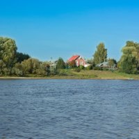 The village of Pakhotino from the side of the Sukhona River on a September day | 14 :: Sergey Sonvar