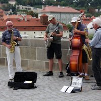 Уличные музыканты, Прага :: Надюшка Кундий