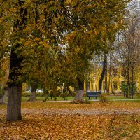 Осень в городском сквере :: Александр Синдерёв