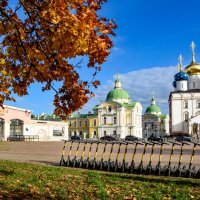 Православный храм в Твери, кафедральный собор Тверской епархии. Был построен в 1689-1696 годах на ме :: Oleg S 