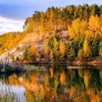 Осень на скале бывшего карьера :: Георгий А