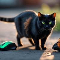 Кошка мышки :: Cергей Гребеневич: нейро - фотограф, ретушёр