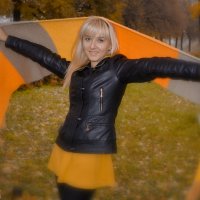 girl wearing a scarf in autumn :: Steinar Berg 