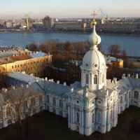 Смольный монастырь на Неве зимой :: Григорий Миронов
