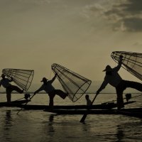 Танцующие рыбаки :: Андрей Лукашенко