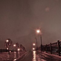 Мост,ночь, фонари :: Игорь 