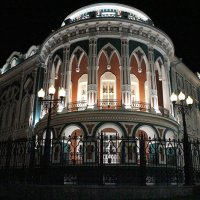 "Дом Севастьянова" ночью :: Юлия Уткина