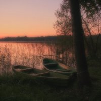 Рассвет на озере :: Олег Самотохин