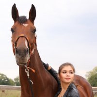 Девушка и лошадь1 :: Ирина Киркиченко