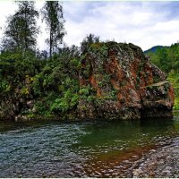 Река Черга,Горный Алтай. :: Владимир Михайлович Дадочкин