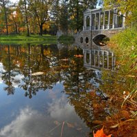 Царское Село. Пейзаж с Палладиевым (Мраморным) мостом :: Юрий Цыплятников