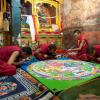 Монахи в Тибетском монастыре за изготовлением мандалы :: Lena Pavlova