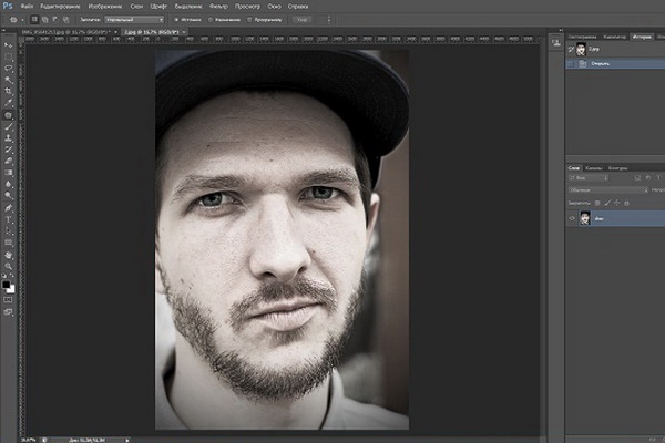 Урок Фотошопа. Мужской портрет должен быть "сильным"