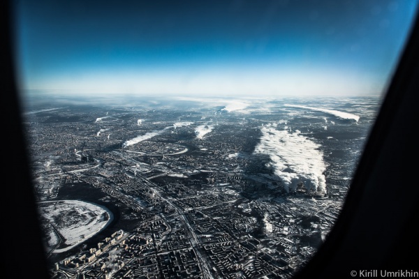 Сделанные с высоты птичьего полета фото Москвы