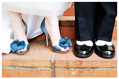 Нестандартная свадебная обувь