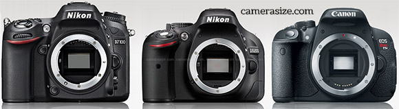 Сравнение фотоаппаратов Nikon D7100, Nikon D5200 и Canon EOS 700D