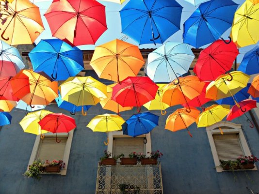 Зонтики как искусство - необычные фото картины
