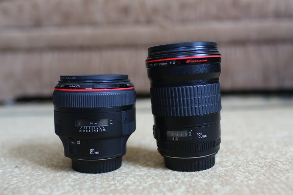 Canon EF 85mm f/1.2L II USM vs Canon EF 135mm f/2L USM