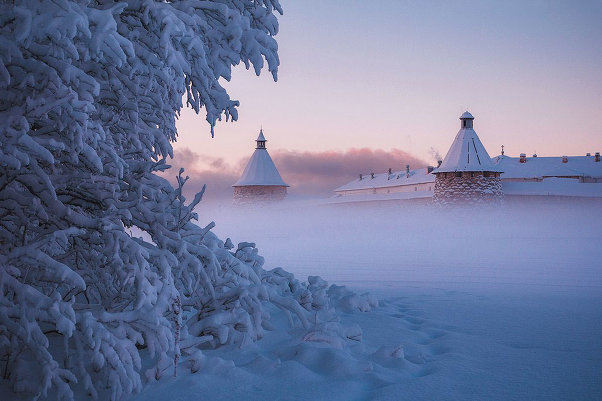 Надо съездить! Пейзажи России: те самые Соловки в зимних фотографиях