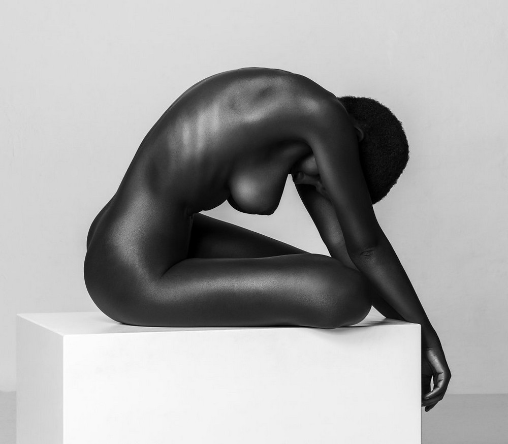 Ebony models nude fine art