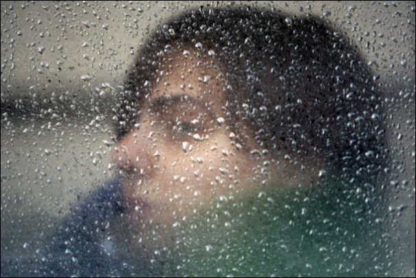 Rain and Rider photo by Justine Hunt Boston Globe staff