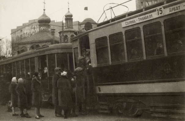 1957 год, СССР, общественный транспорт.