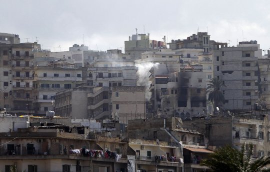 Разрушенные дома, город Триполи (11 февраля 2012 года)