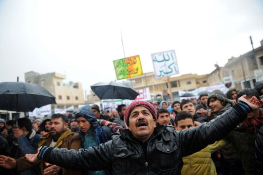 Демонстрация, г.Идлиб, Сирия