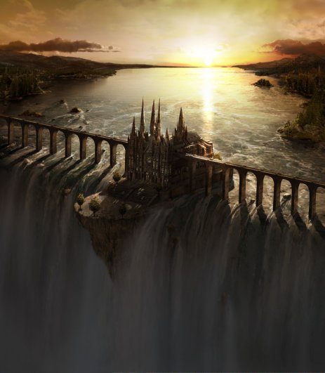 Waterfall Castle by fstarno