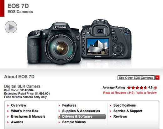 Компания Canon выпустила новую прошивку для EOS 7D - №1