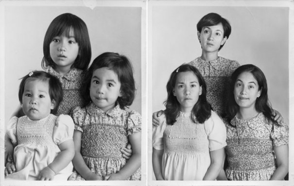Сестры Морита 1979 и 2010 Буэнос-Айрес