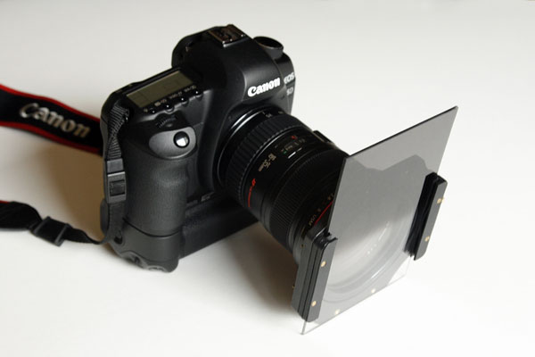 нейтральный ND фильтр установлен на камере