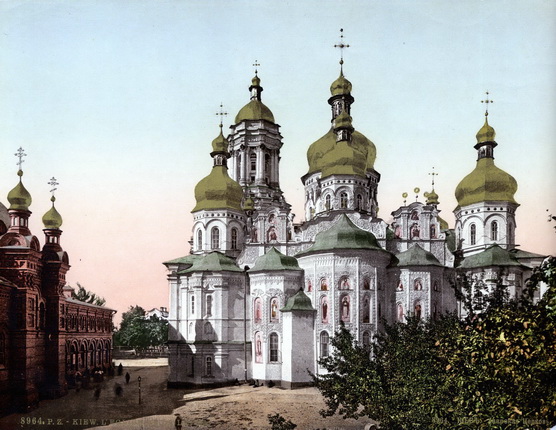 Неизвестный автор. Киев. Лаврская церковь. 1900 – 1910. Фотохром