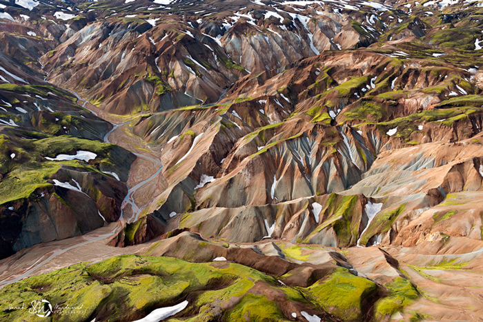 Пейзажи Исландии в аэрофотографиях Сары Мартинет - №3