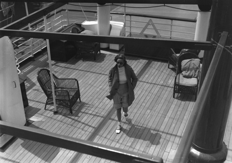 На палубе яхты, 1934 год.